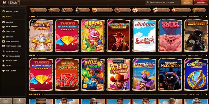 Experience World-Class Gaming at Lizaro Online Casino in the UK in United Kingdom