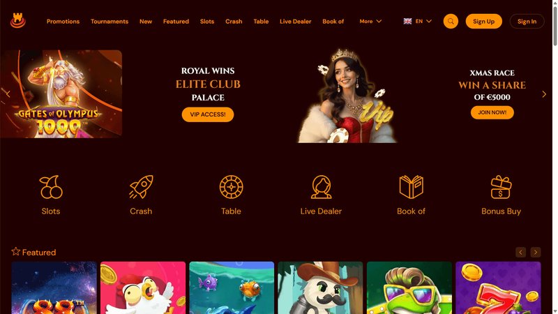 Overview of spinscastle casino login